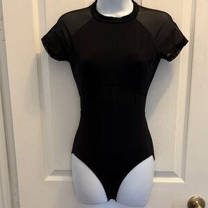 Nikolay Black Mesh Sleeve Bodysuit